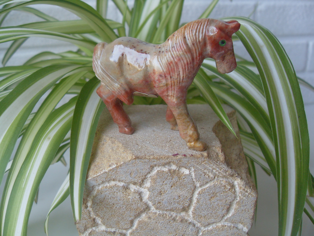 Paard Andes-Marmer-Hickoriet 7cm
